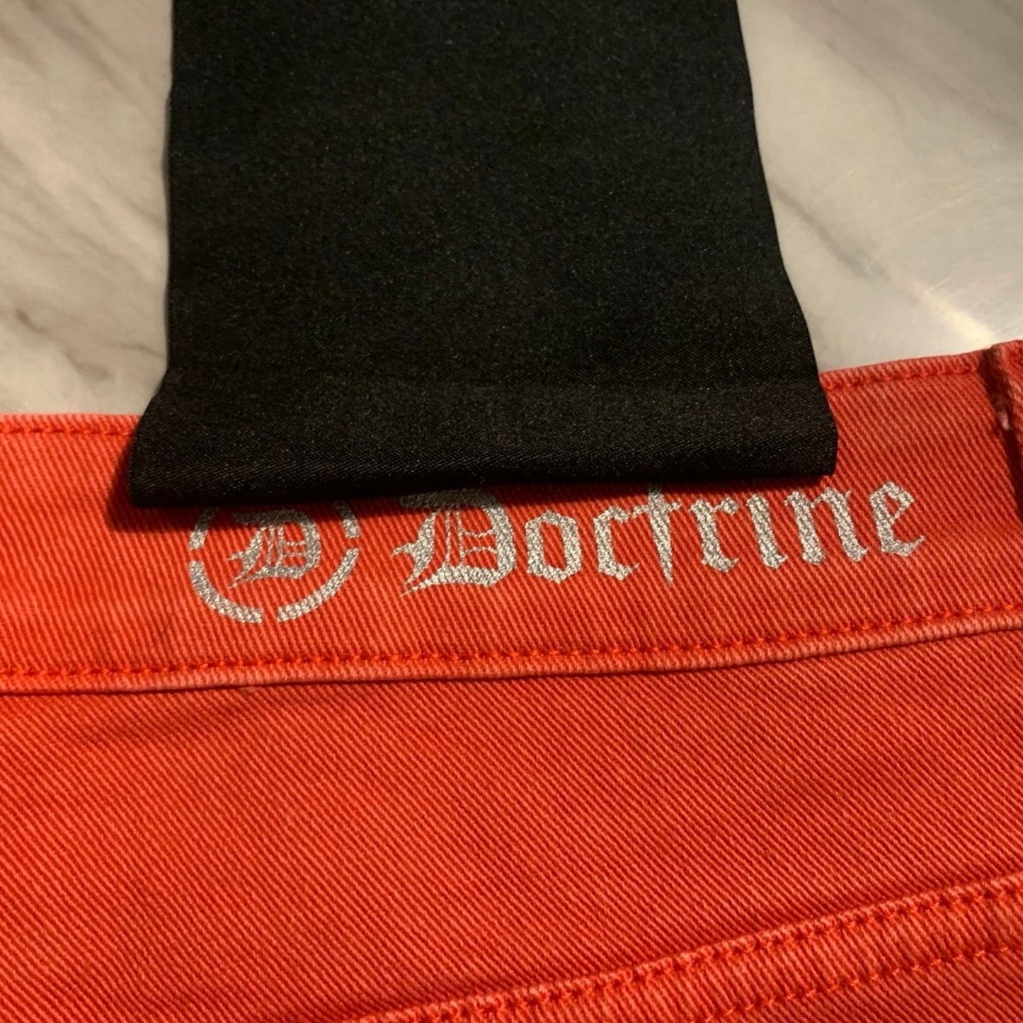 DOCTRINE DENIM (SAVANT RED SUPER STACKED JEAN) SIZE 32