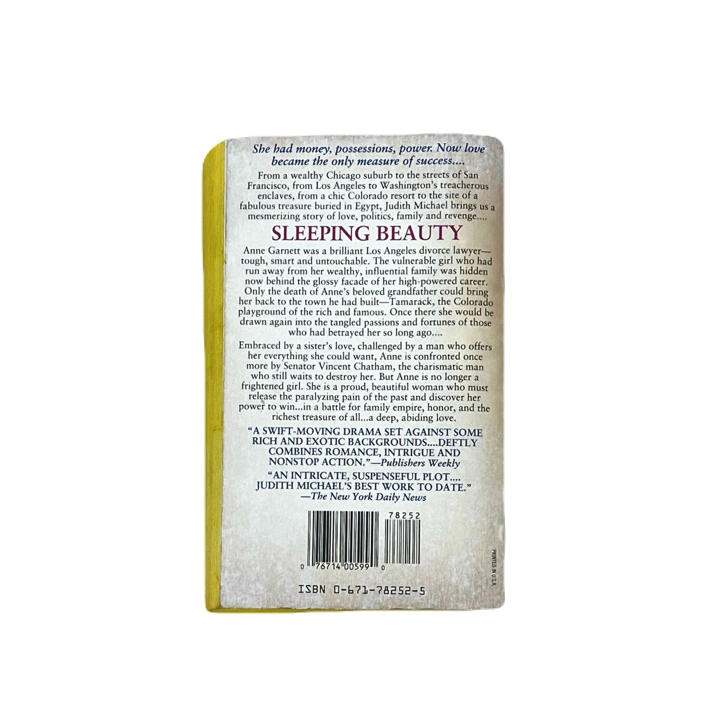 Judith Michael Sleeping Beauty Paperbook