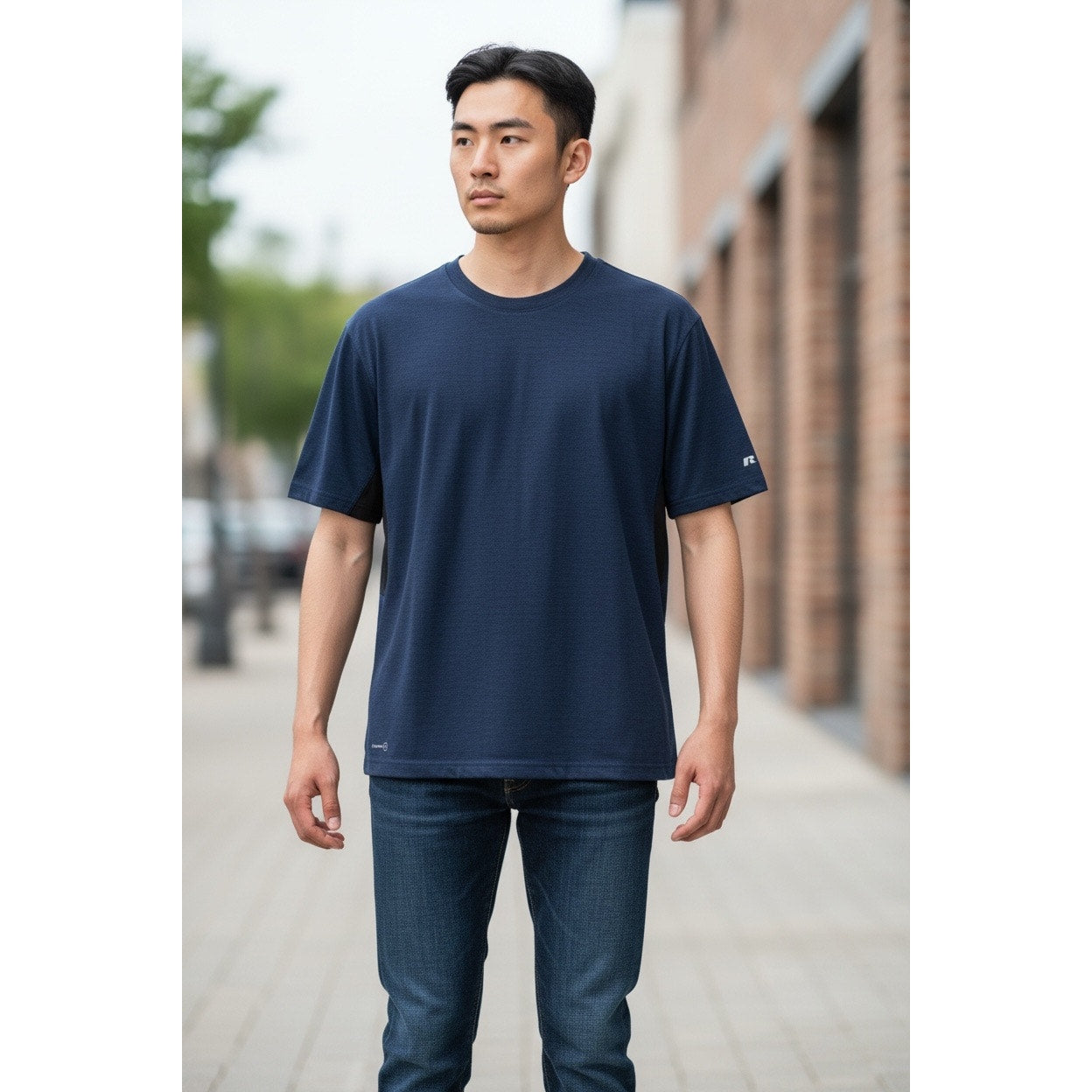 Russell Men’s Navy T-Shirt Size Large New