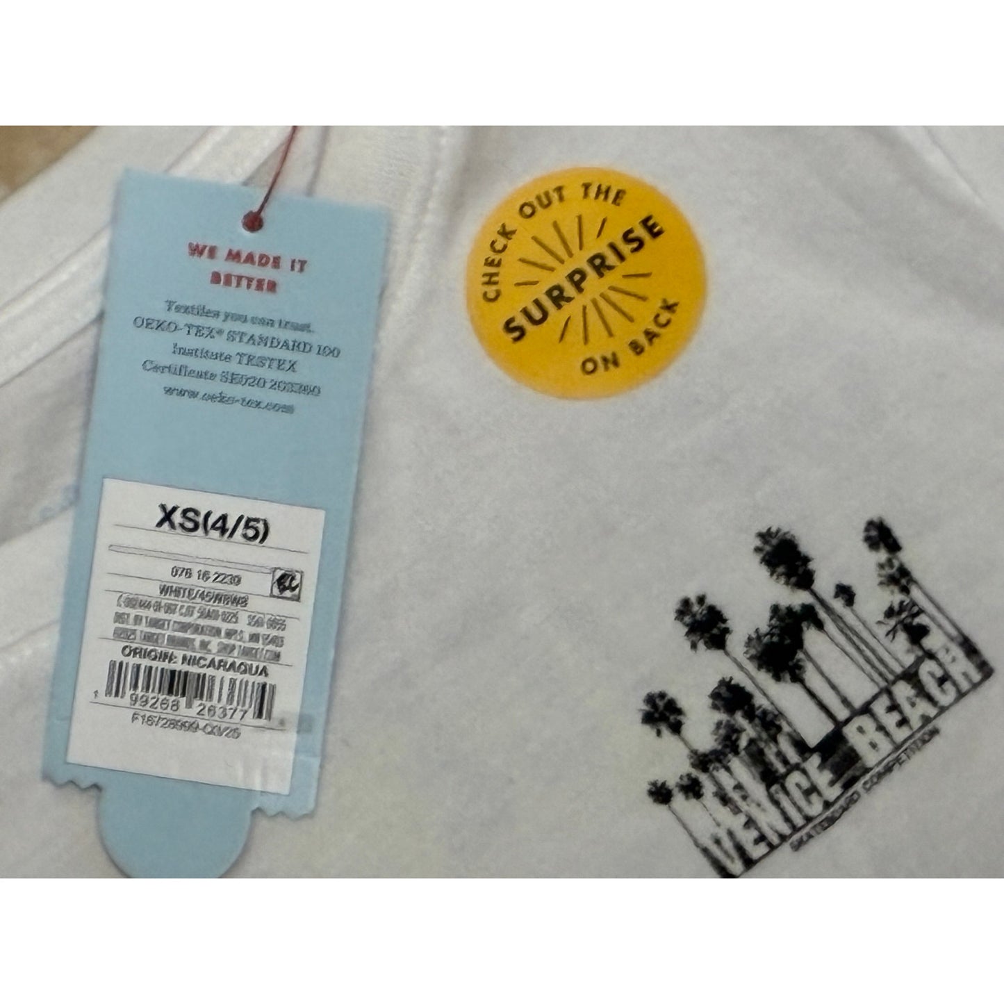 Cat & Jack Boys' Long Sleeve 'Venice Beach' Graphic T-Shirt, XS 4/5
