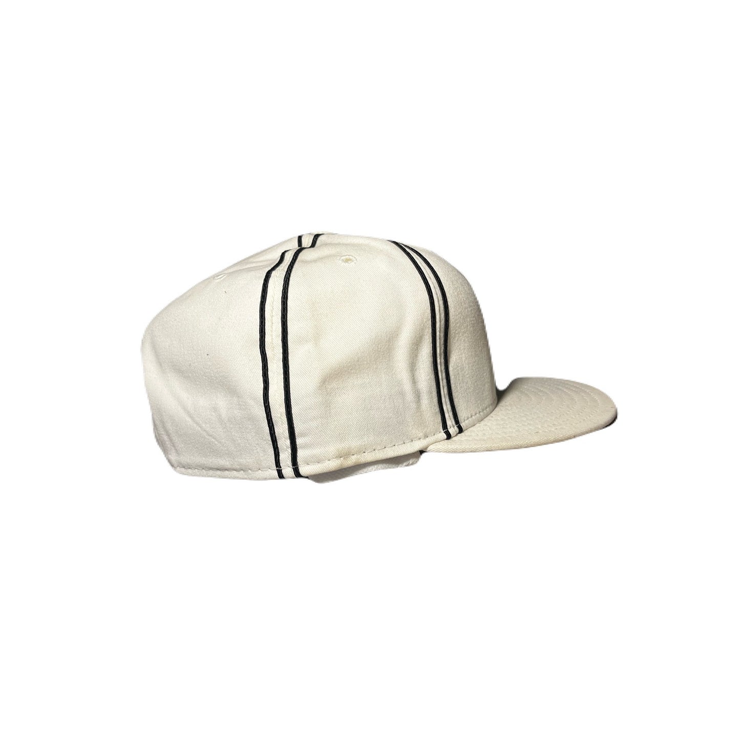 New Era All White Hat With A tornado On It 7 5/8