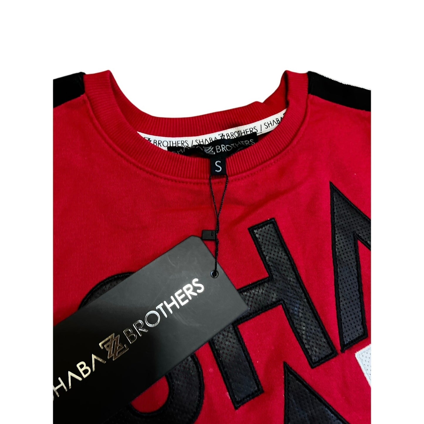 Shabazz Brothers Men’s CrewNeck Red & Black Sweater