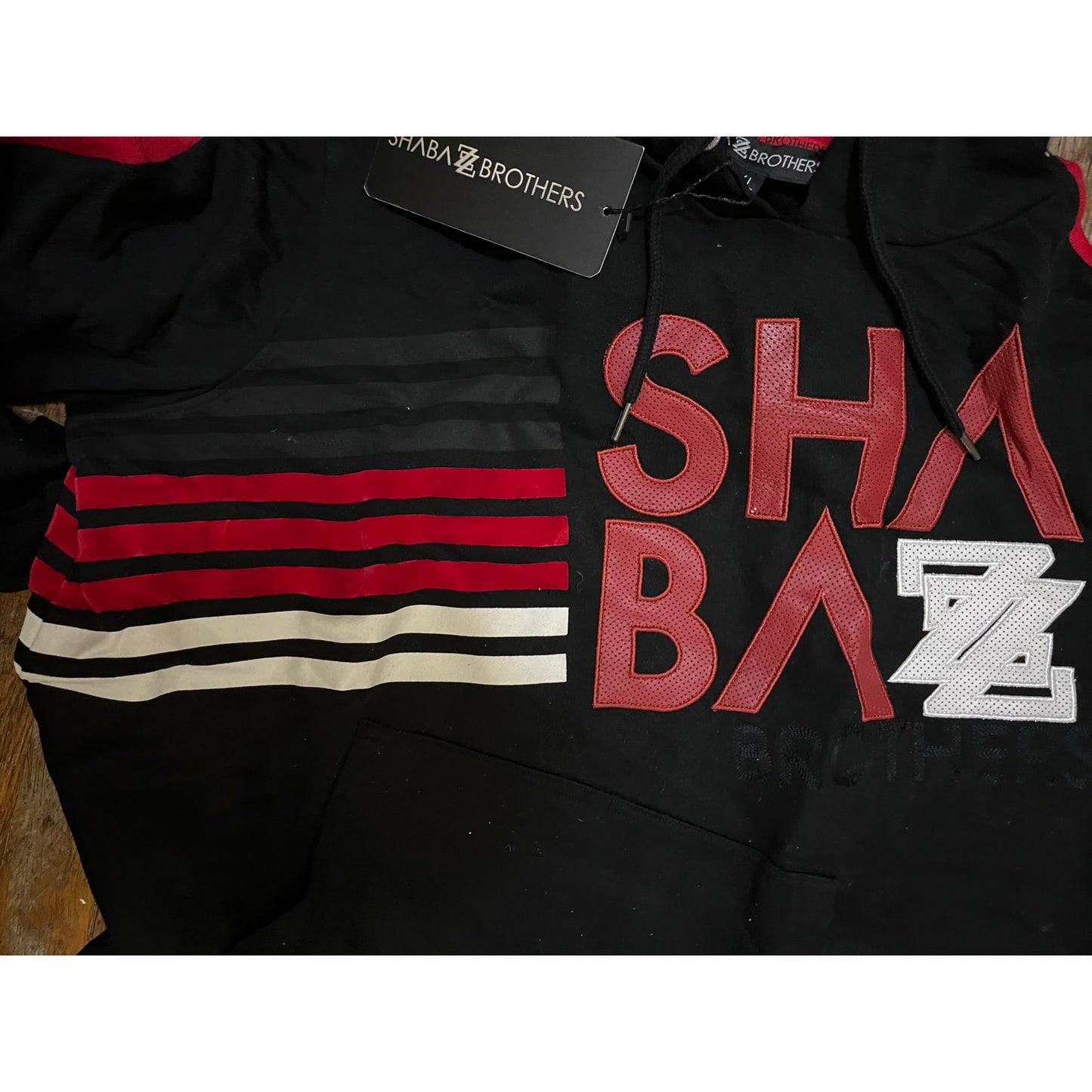 Men’s Black Shaba Z Brothers Hoodie Size 2XL Brand New