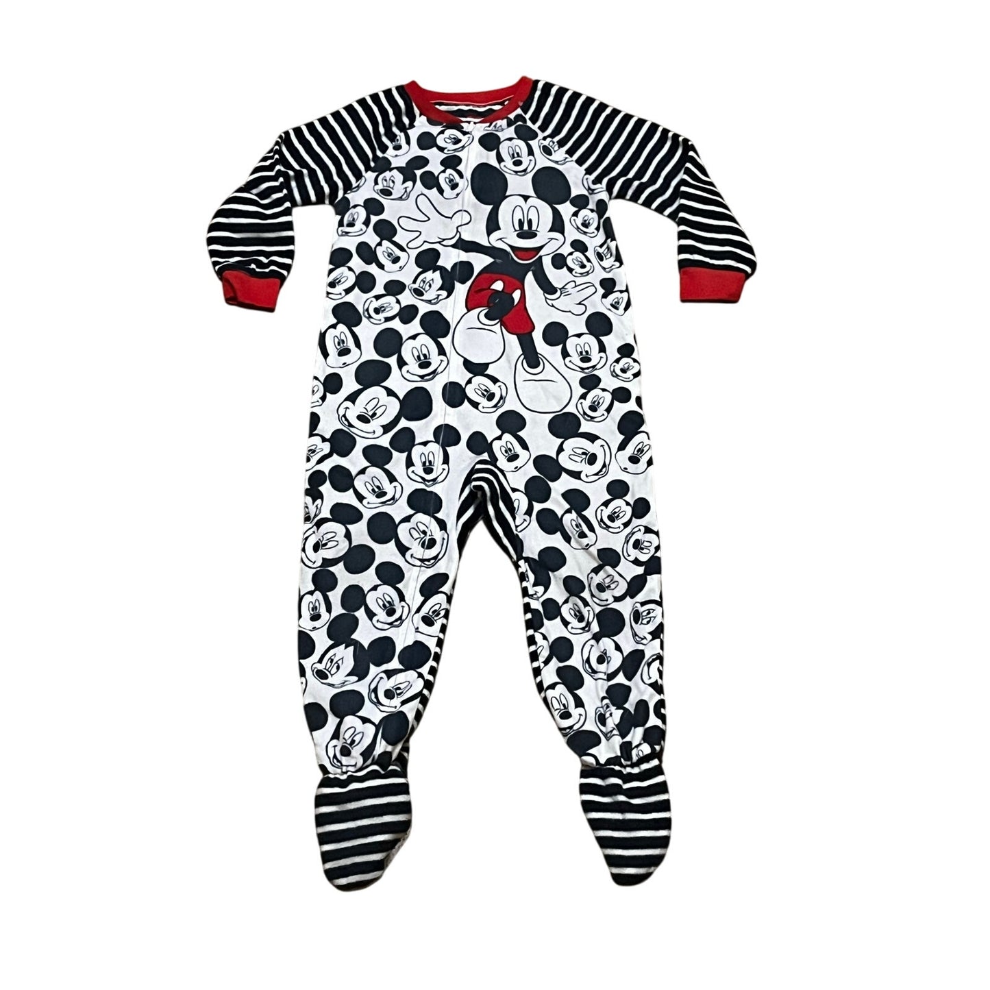 Mickey Mouse One Piece Pajamas Size 4T