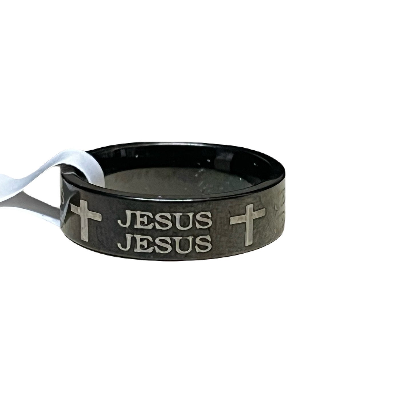 Black Jesus Stainless Steel Men’s Ring Size 18