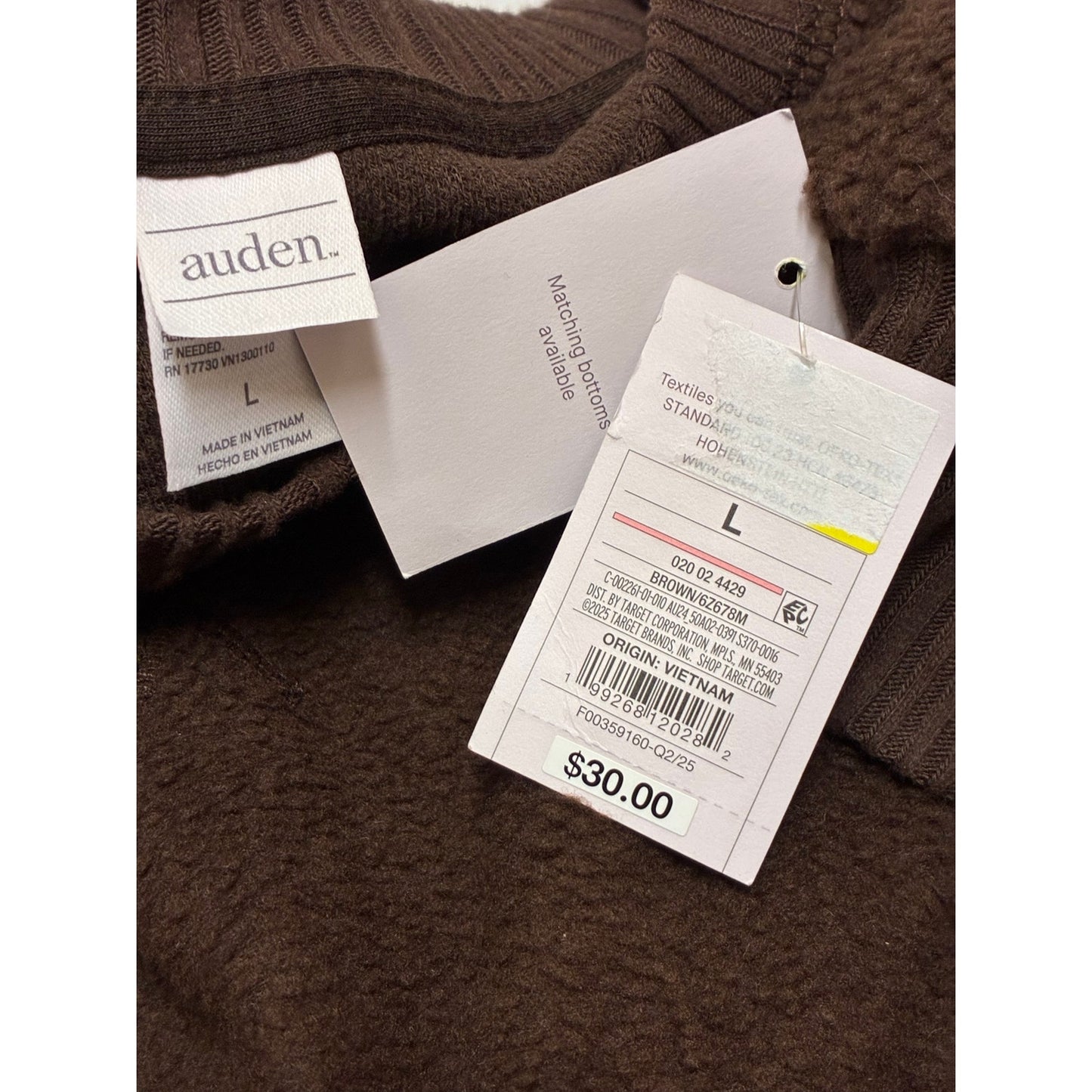 Auden Women’s Brown Cardigan Size Large