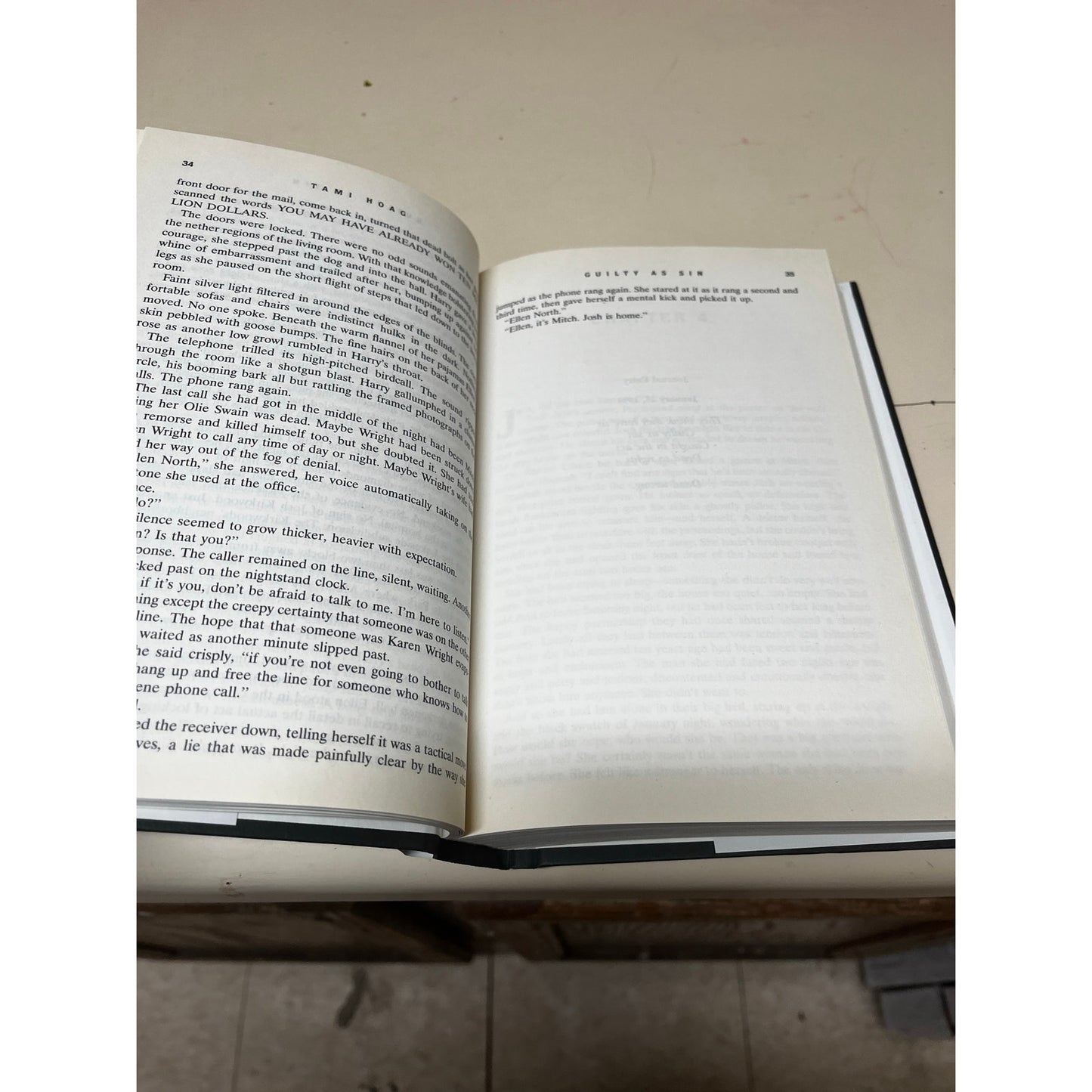 Guilty As Sin Tami Hoag HardCover Book