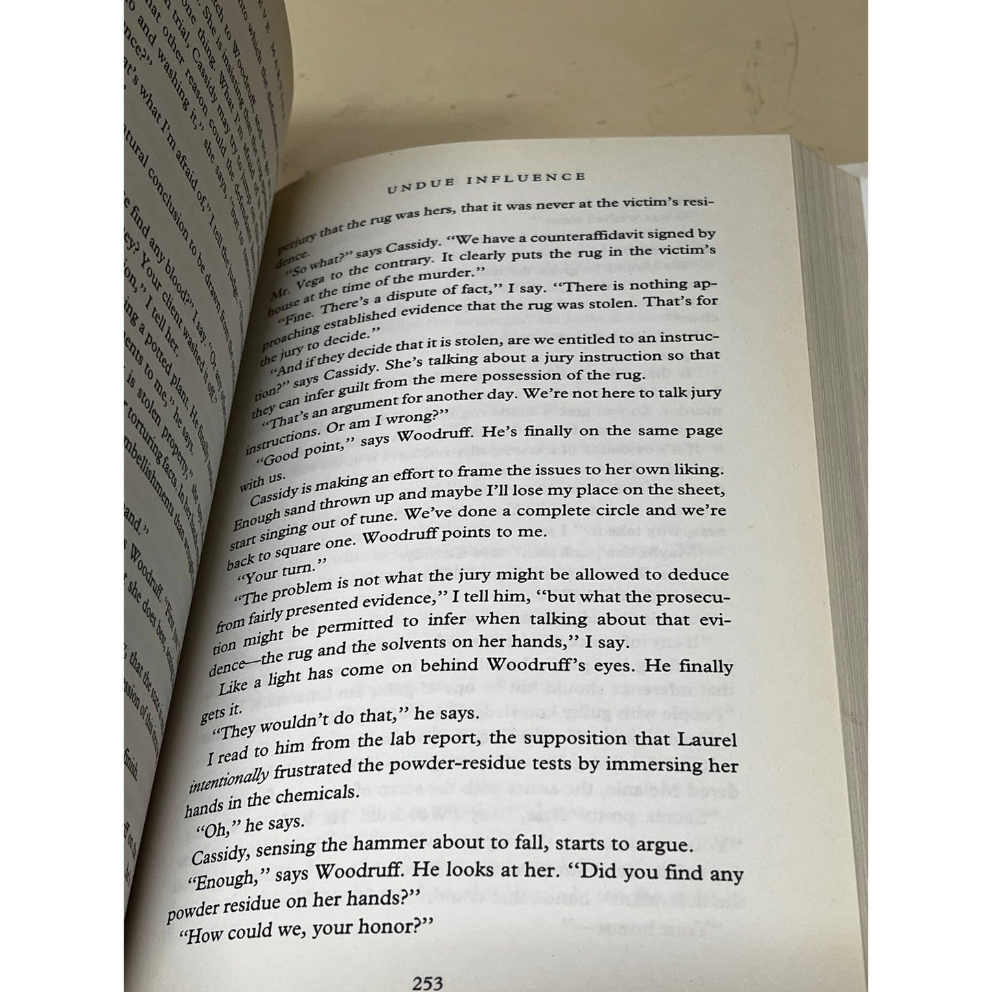 Undue Influence Steve Martini Hardcover Book