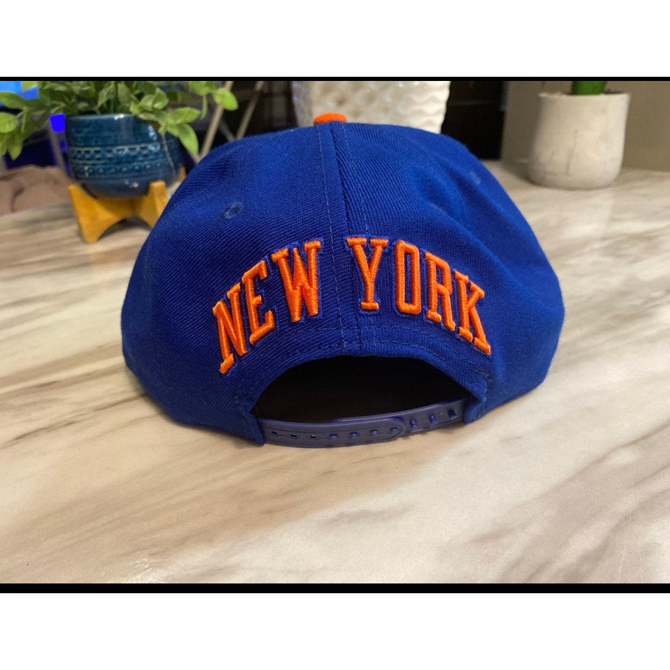 SnapBack New Era Hat Orange & Blue Knicks
