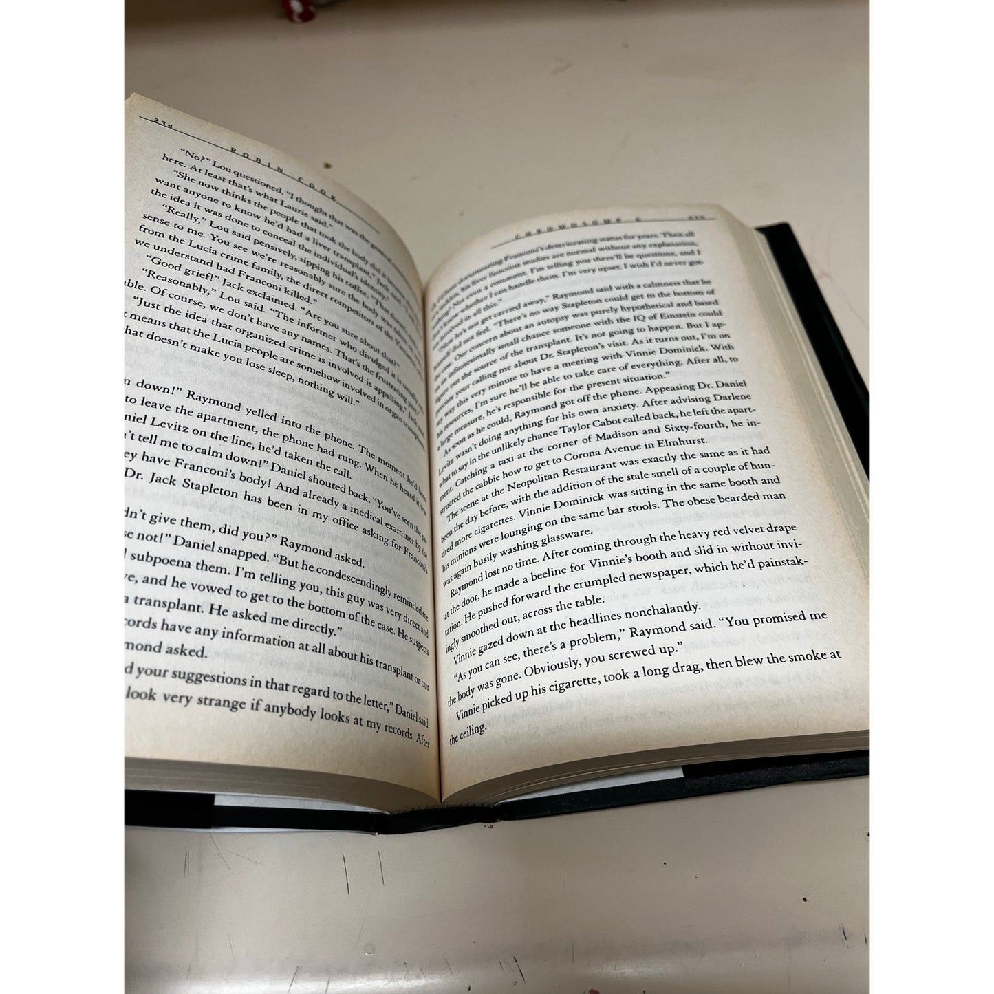 Robin Cook Chromosome 6 Hardcovor Book