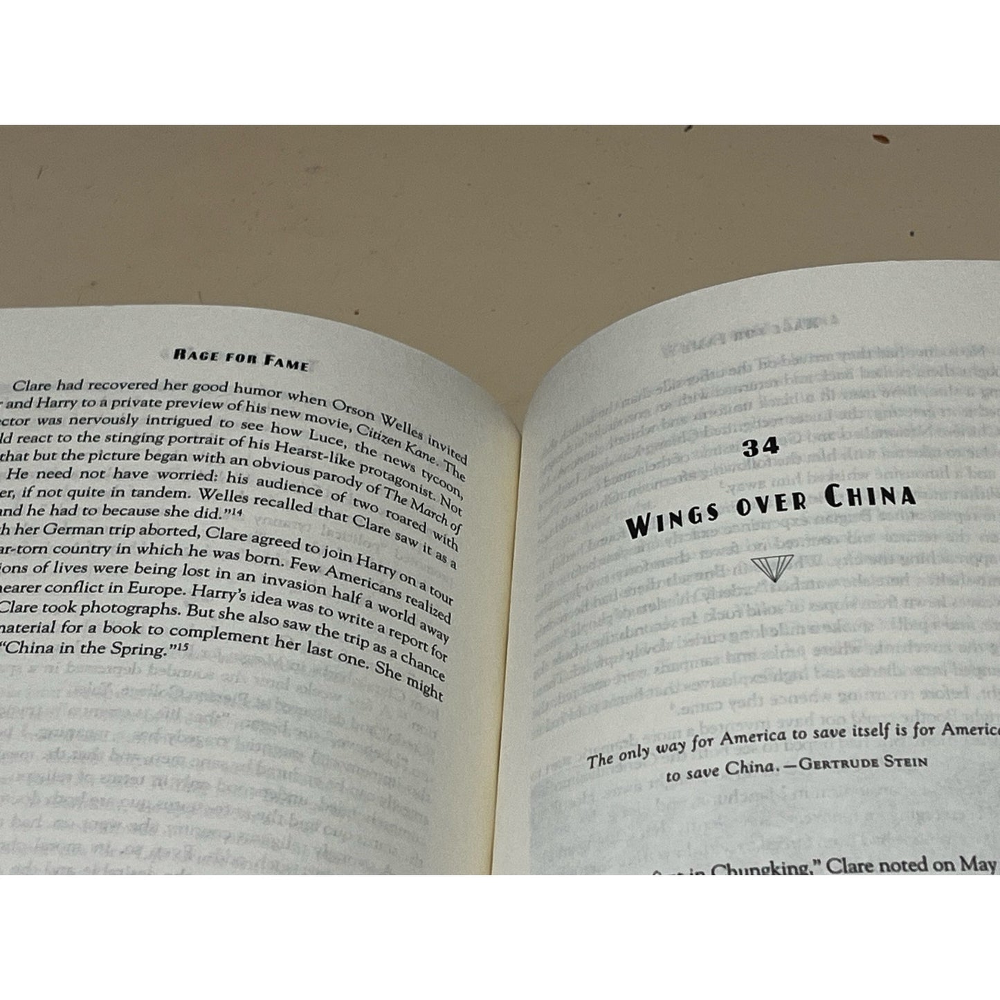 Rage for Fame: The Ascent of Clare Boothe Luce HardCover Book