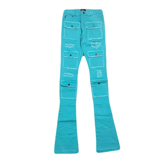 Doctrine Teal Superstacks Jean’s Size 32 Brand New No Tags