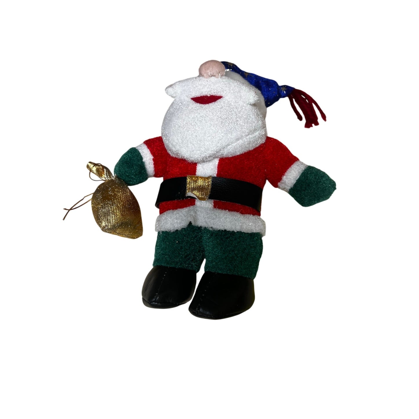 Santa Claus 8” Stuff Animals With Blue Hat