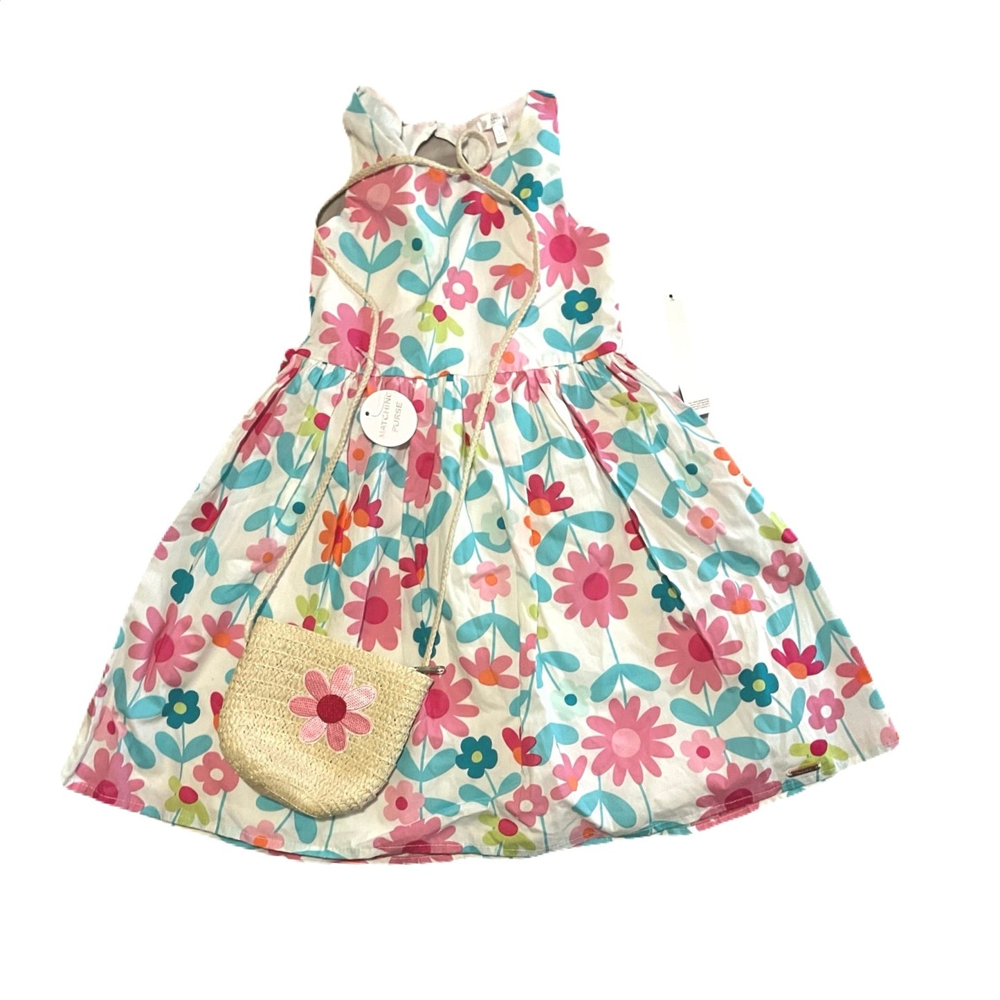 Tahari Girl Dress With Bag Size 5