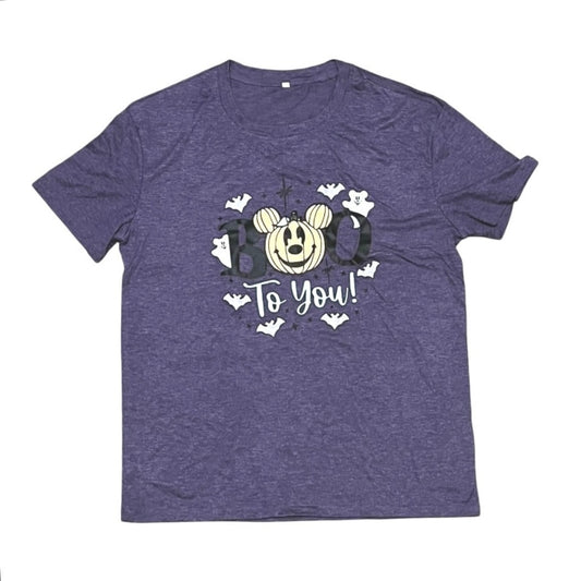 Boo To You Purple Halloween T-shirt Size Large