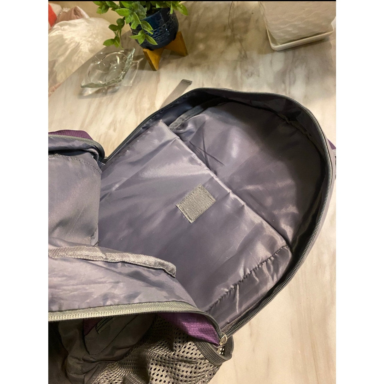 Men’s Backpack Purple & Gray
