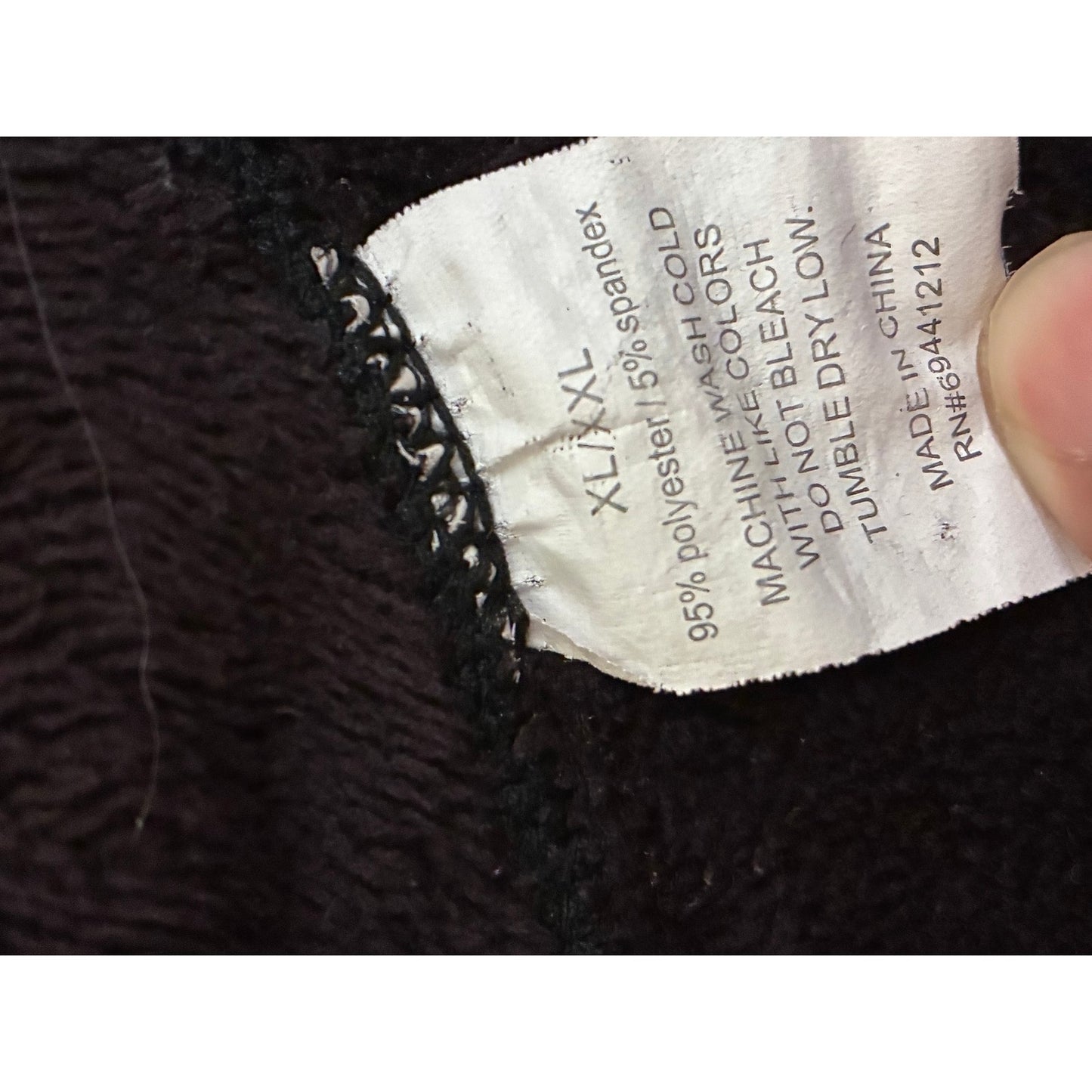 Women’s Black Leggings Size XL With Fur Inside
