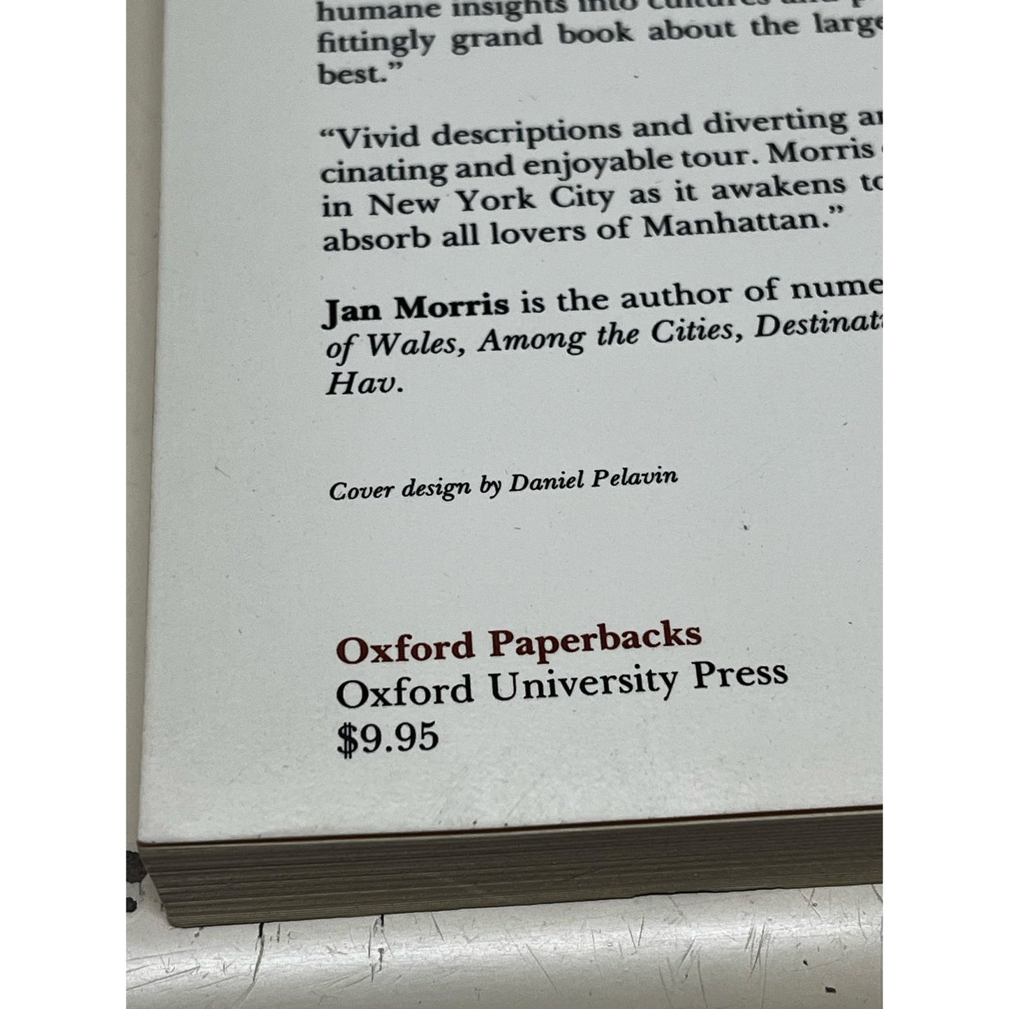 Manhattan 45 - Paperback By Morris, Jan - VERY GOOD