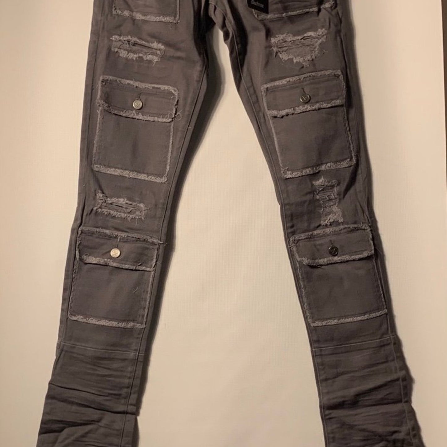 Doctrine Superstack Grey Mens Jeans Size 32