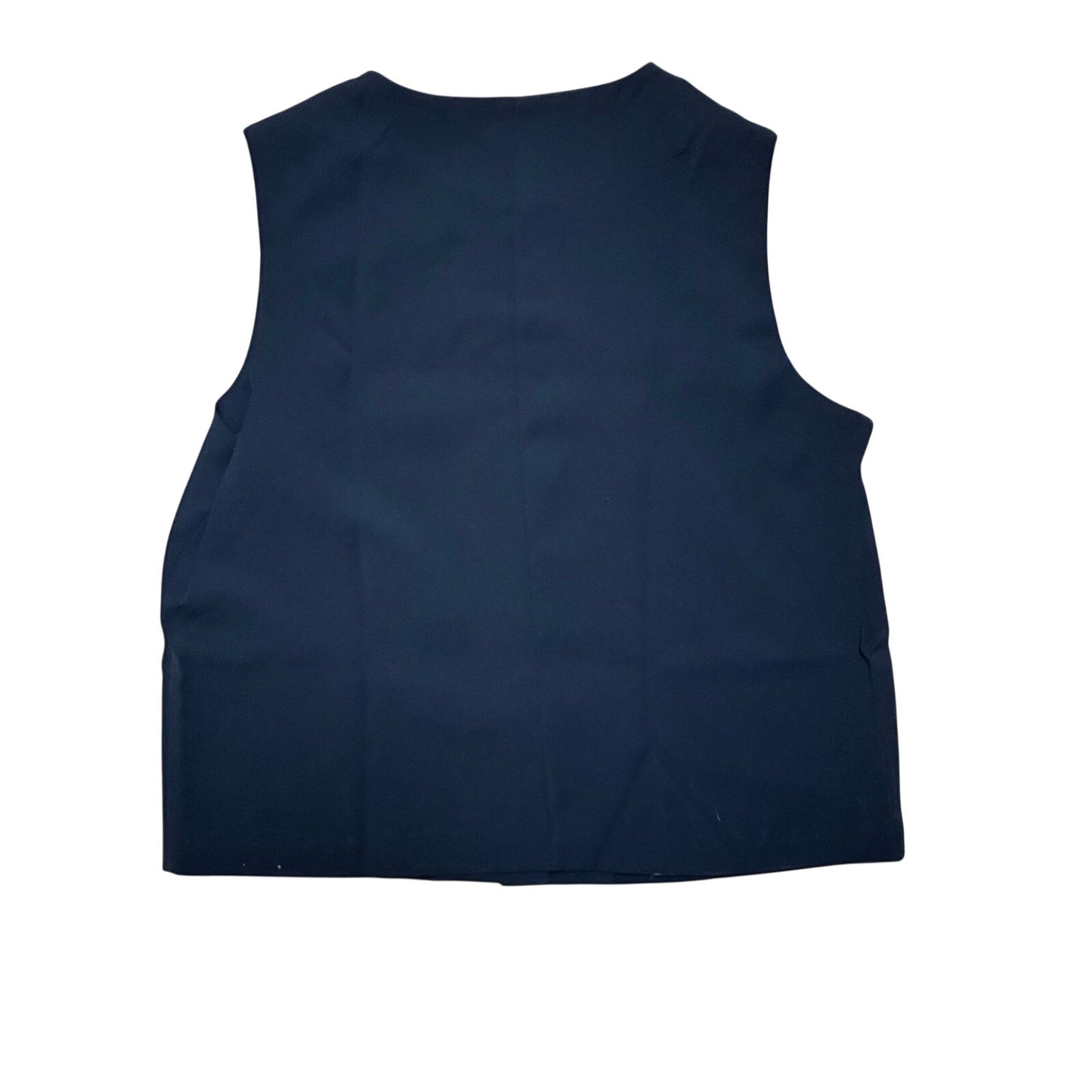 Evaless Women's Crewneck Cutaway Vest Navy Size medium