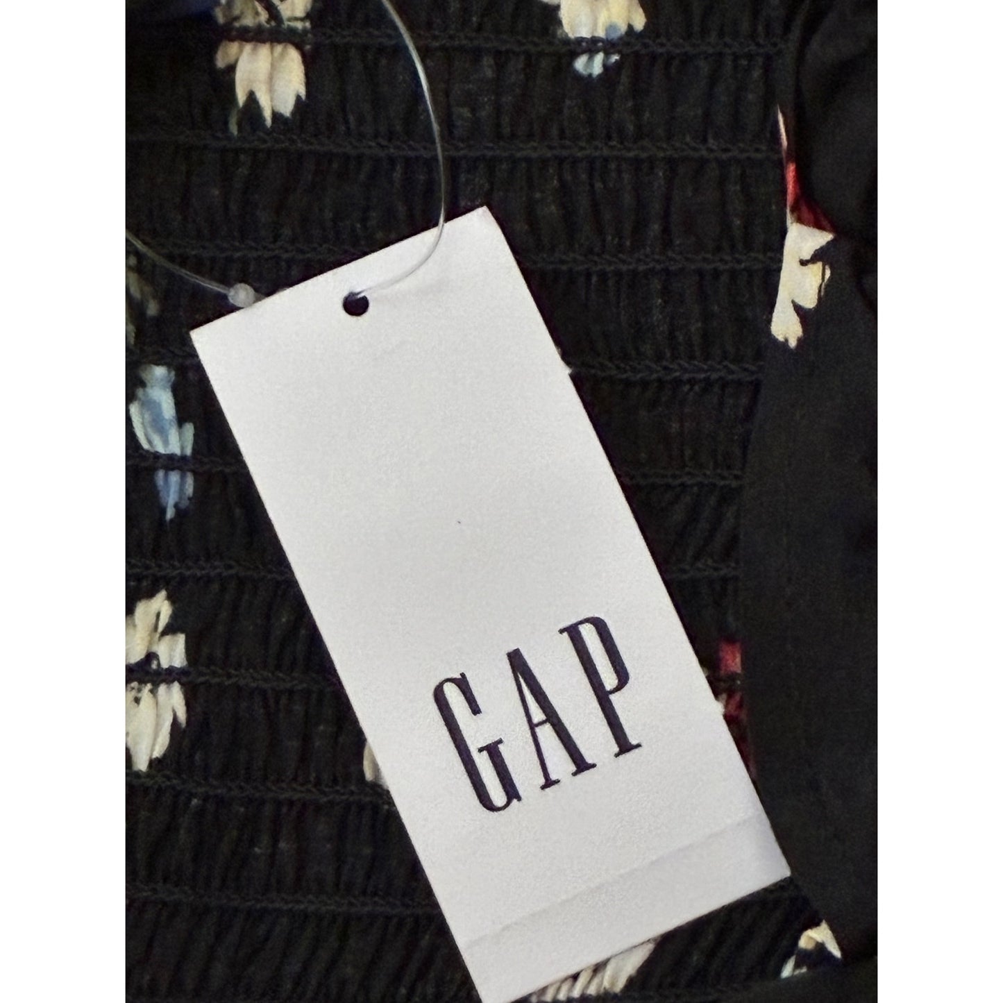 Gap Women’s Black Long Dress With Flowers On Them Size XL