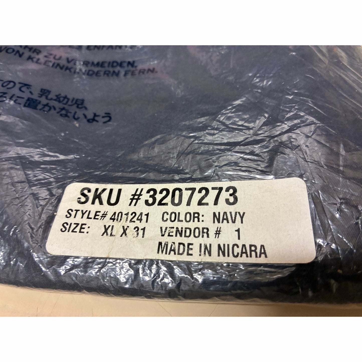 Sodexo Men’s Navy Blue Cook Pants Size X-Large New