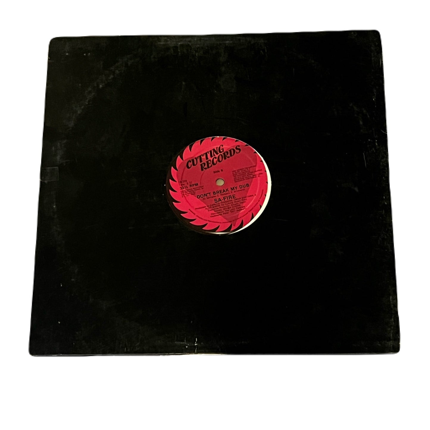 E3-69 SA-FIRE Don’t Break My Heart ... 12” SINGLE ... CR-209 ... 1986