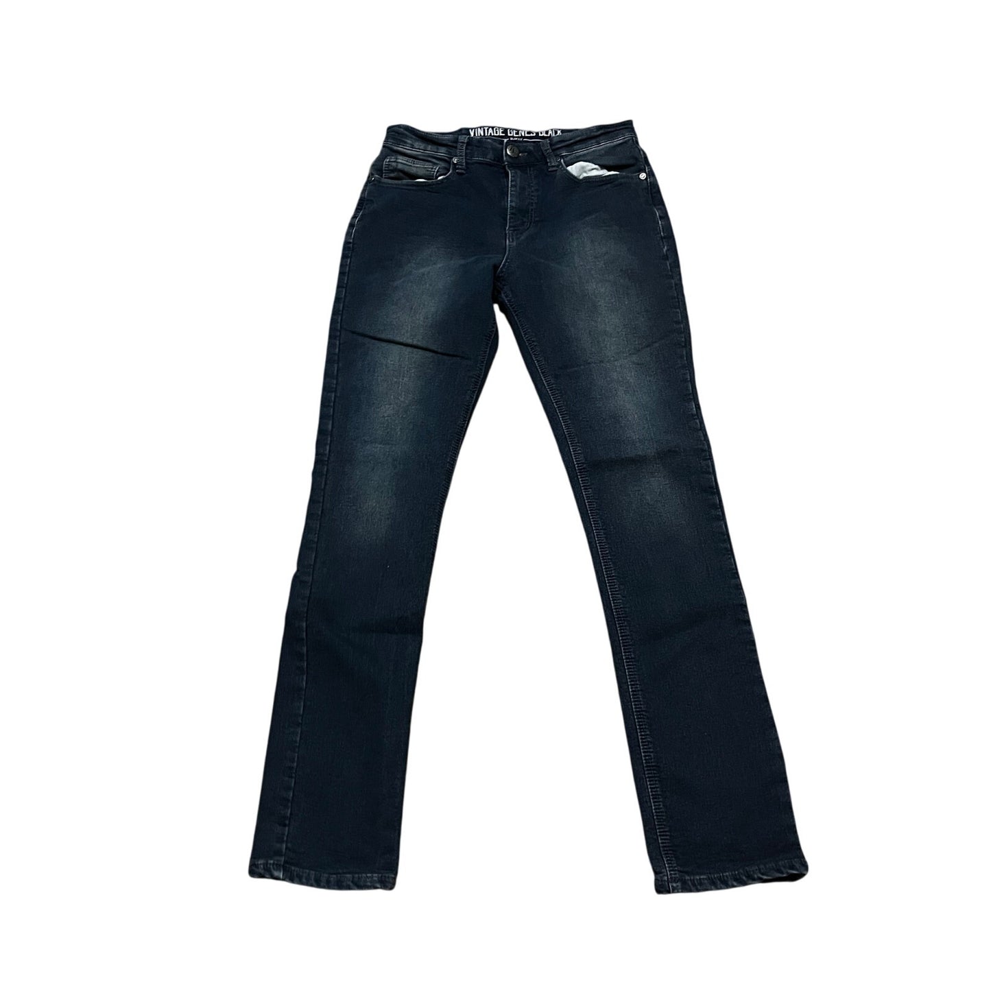 Vintage Genes Black Men’s Dark Blue Jeans Size 30W 32L