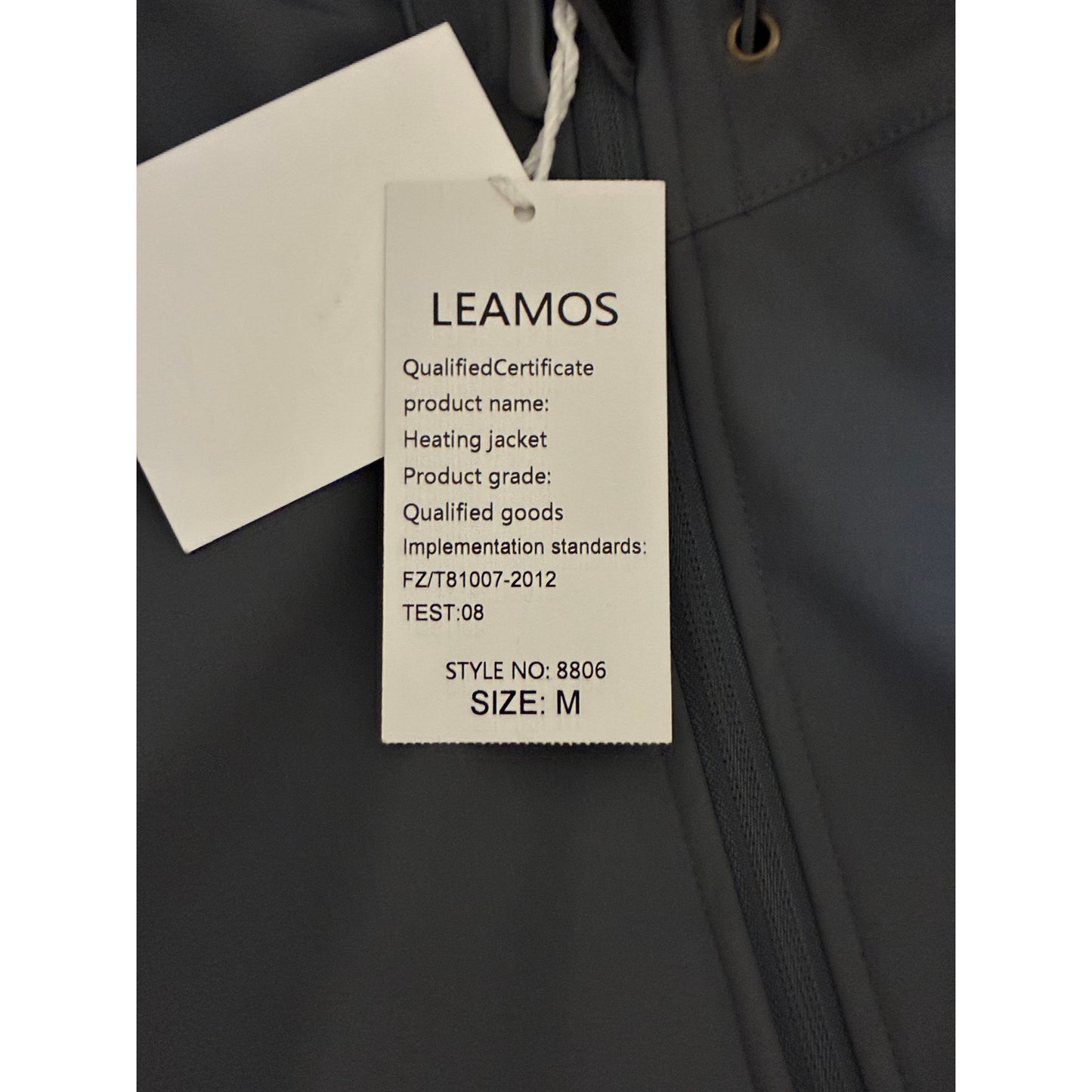 Leamos Heated Jacket for Men with Battery Pack Size Medium