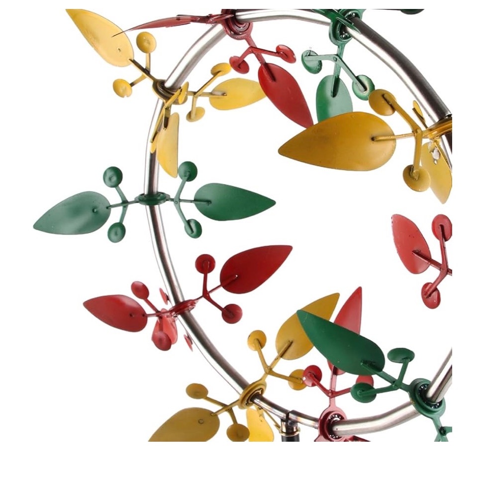 Modern Stainless Steel Wind Spinner Decoration, Stable Windmill for Garden