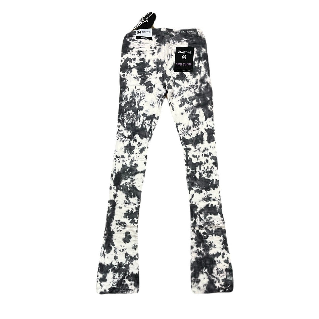 Doctrine Pacific Gray Superstacks Jean’s Men’s New Size 34 New