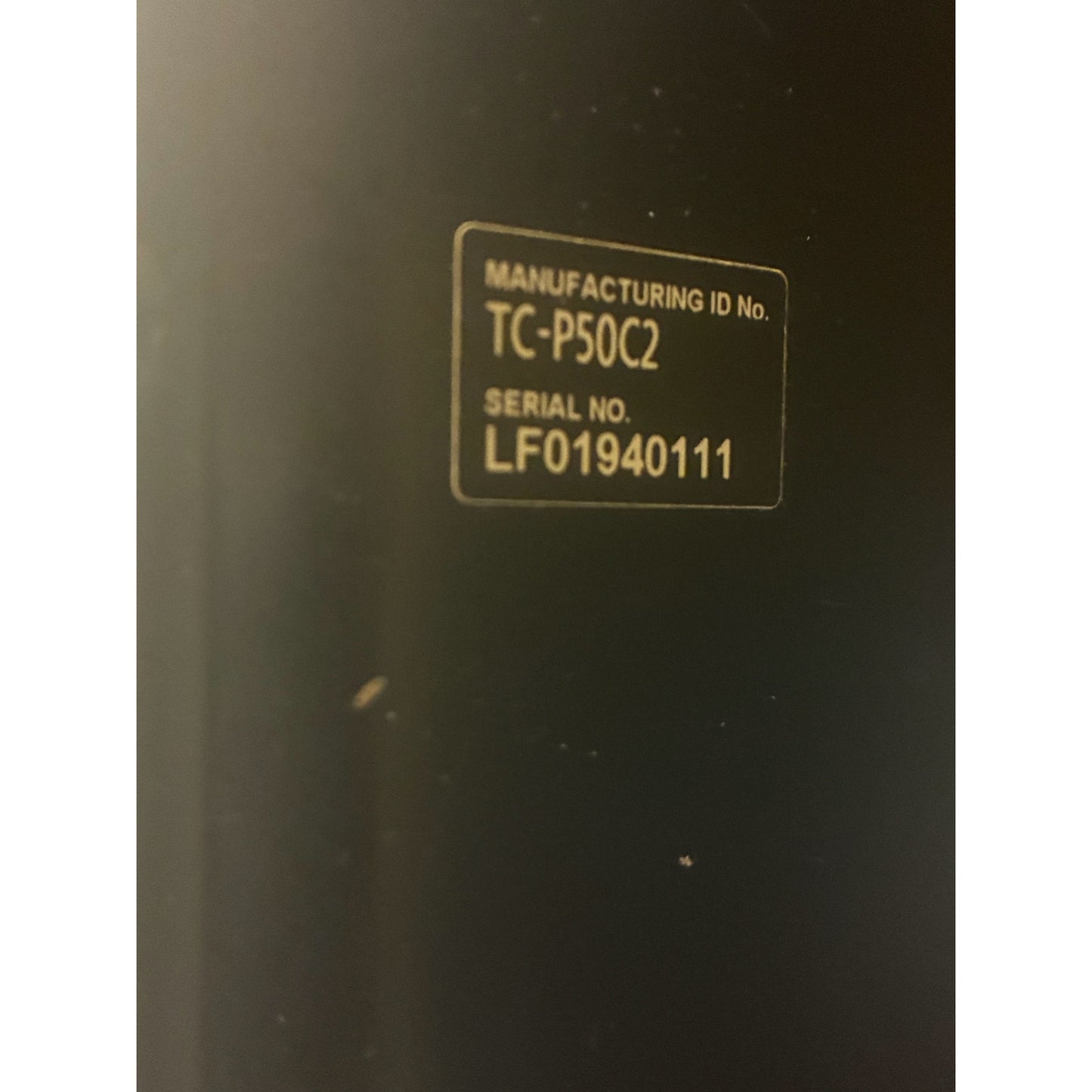 Panasonic Plasma 50” TV model # TC-P50C2