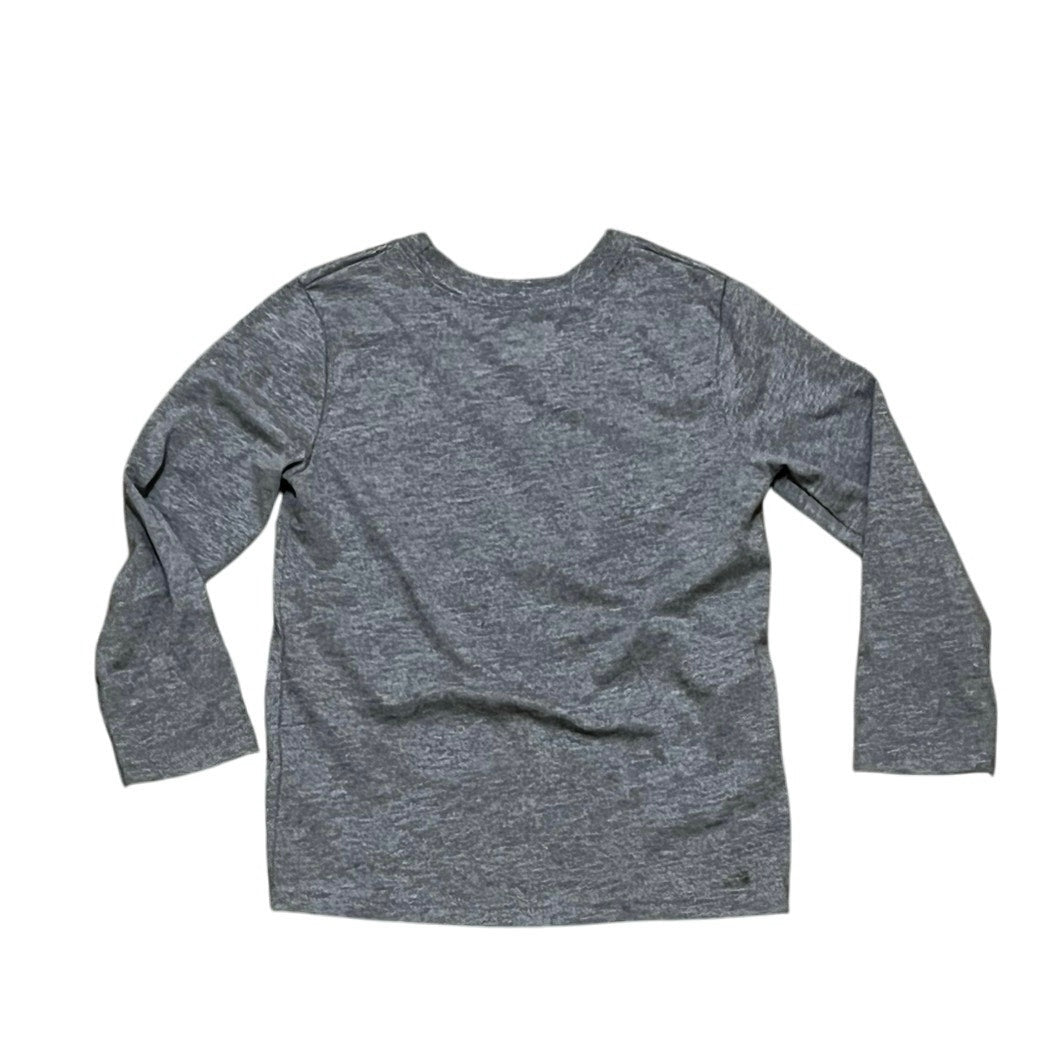 Garanimals Busy Having Fun Gray & Blue  Kids Long Sleeve T-Shirt Size 4T