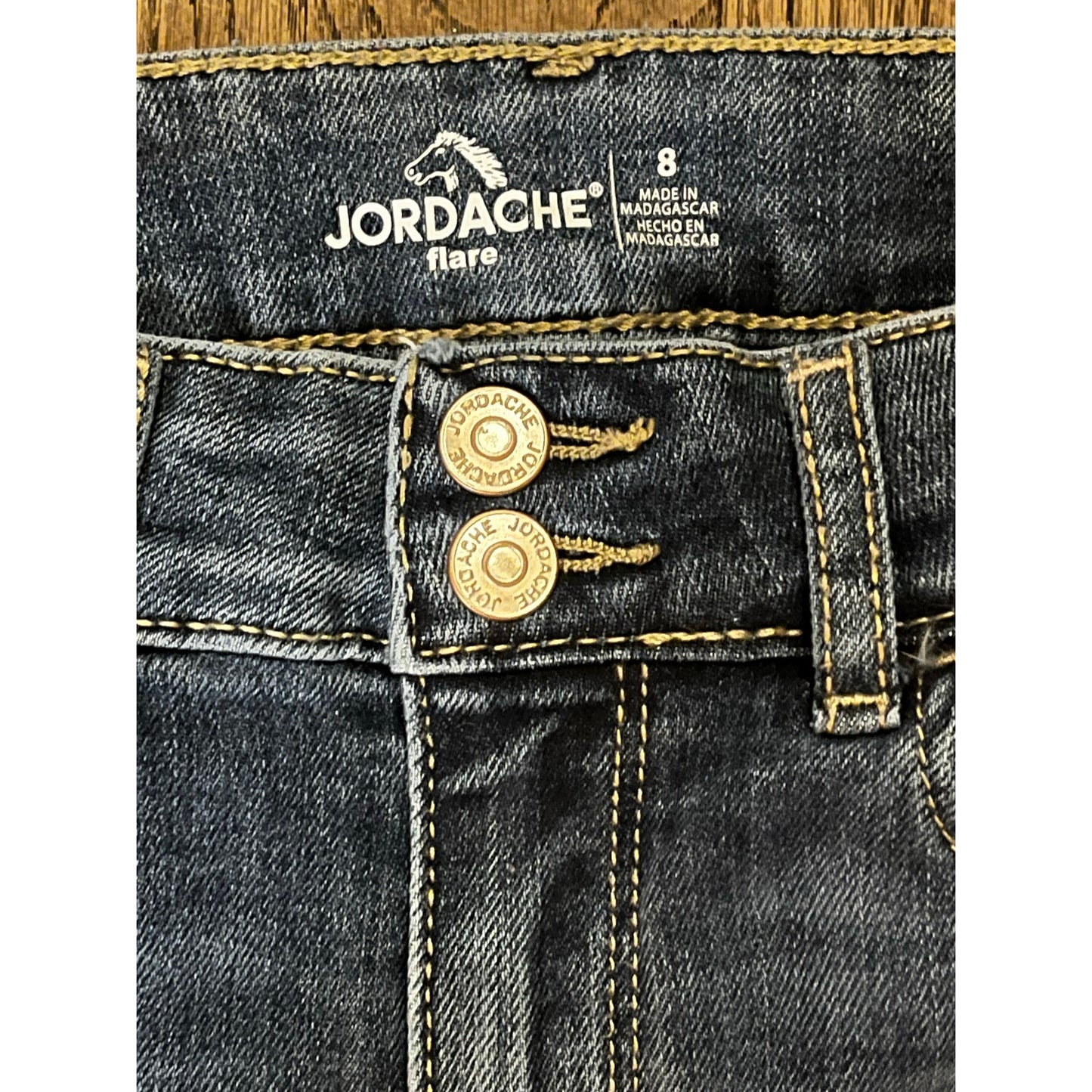Jordache Flare Kids Blue Jeans Size 8