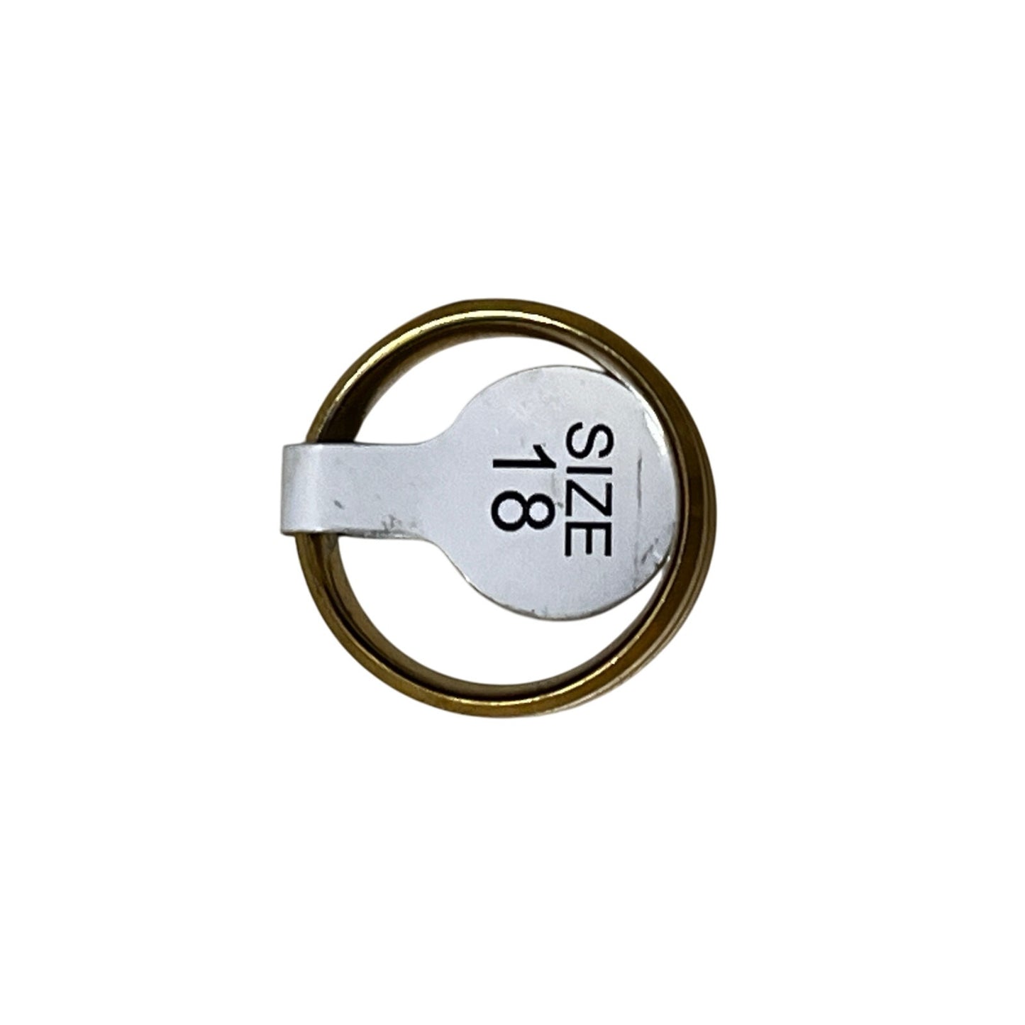 Gold Stainless Steel Men’s Ring Size 18