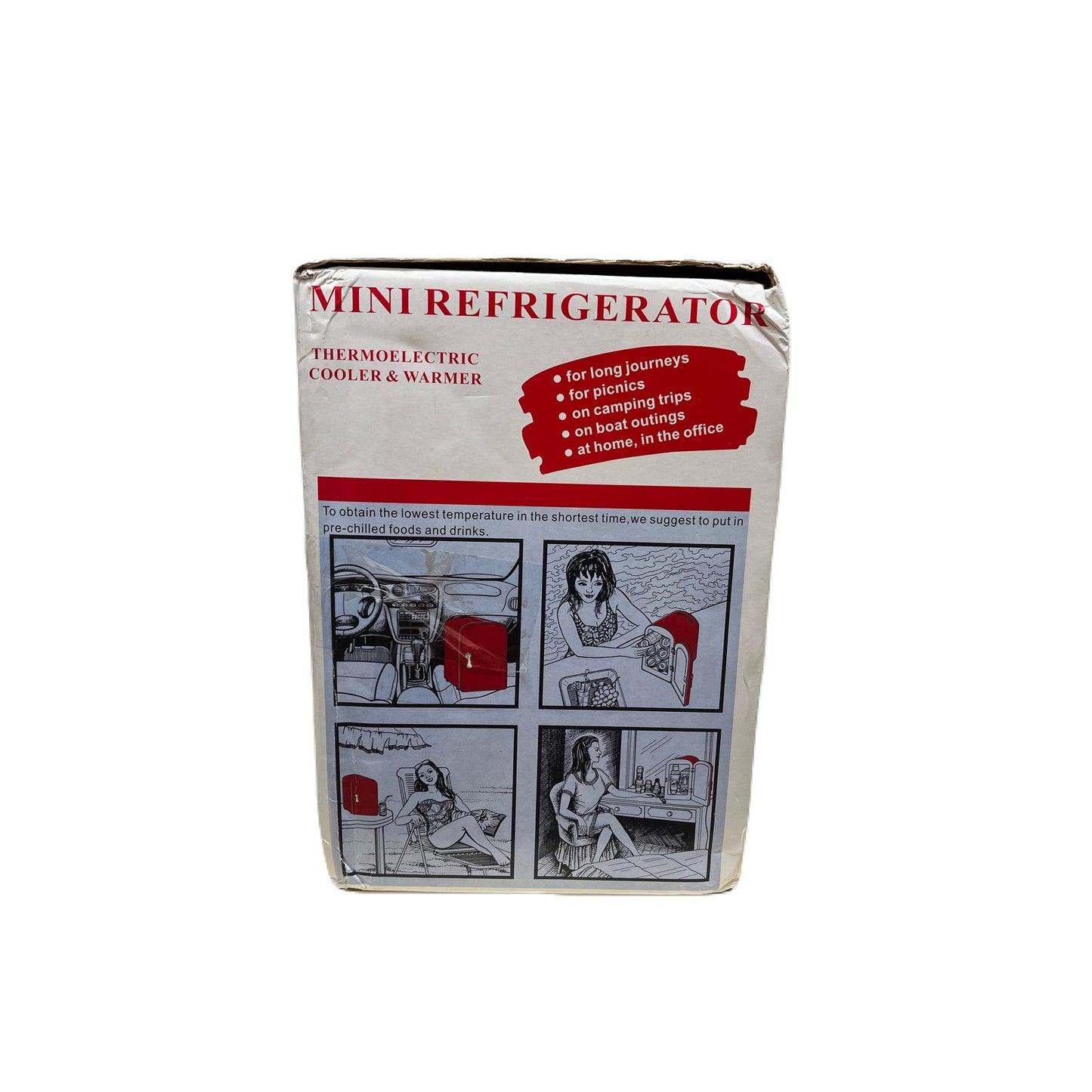 Mini Refrigerator Thermoelectric Cooler & Warmer Red