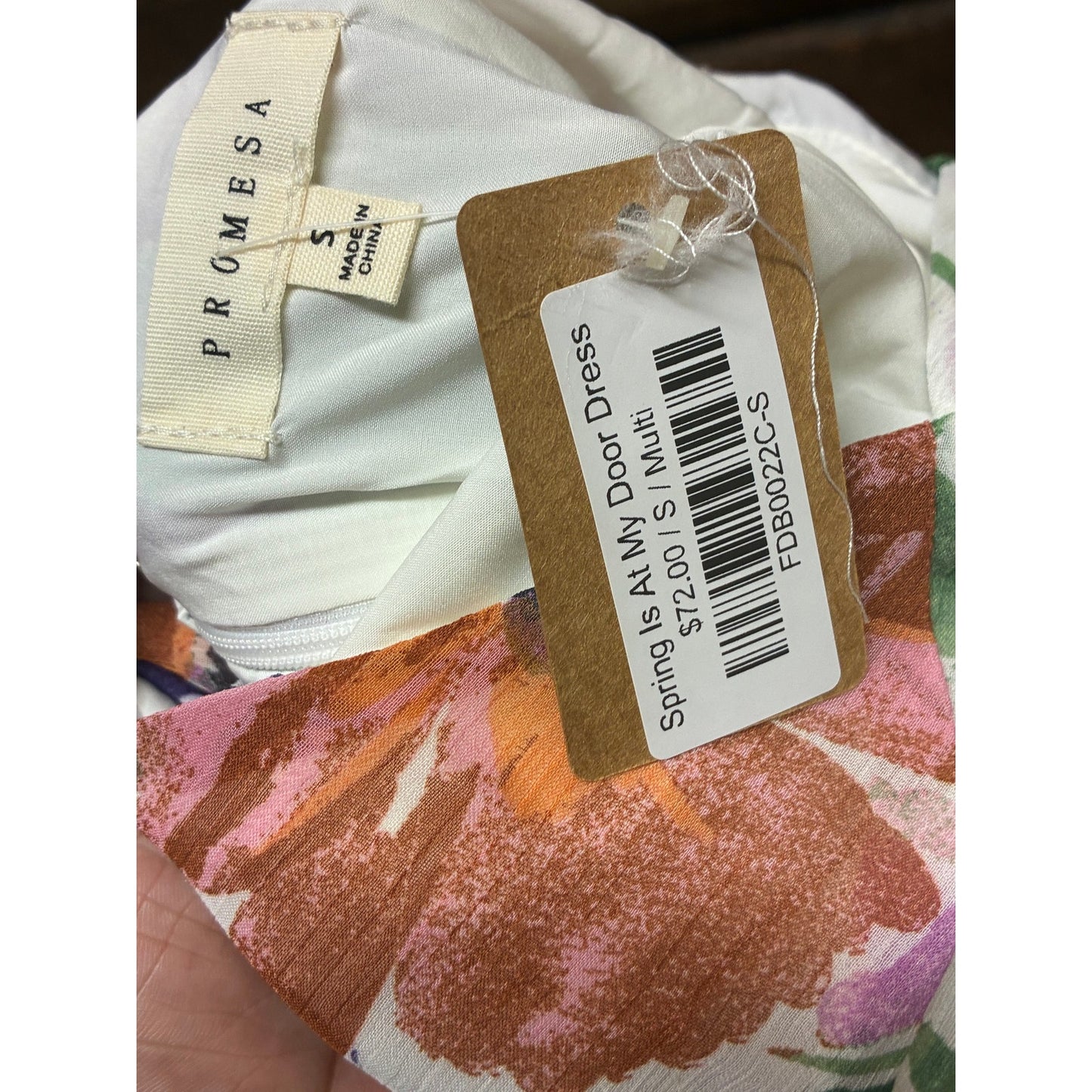 Promesa Spring Is At My Door Dress Multi Color Size Small