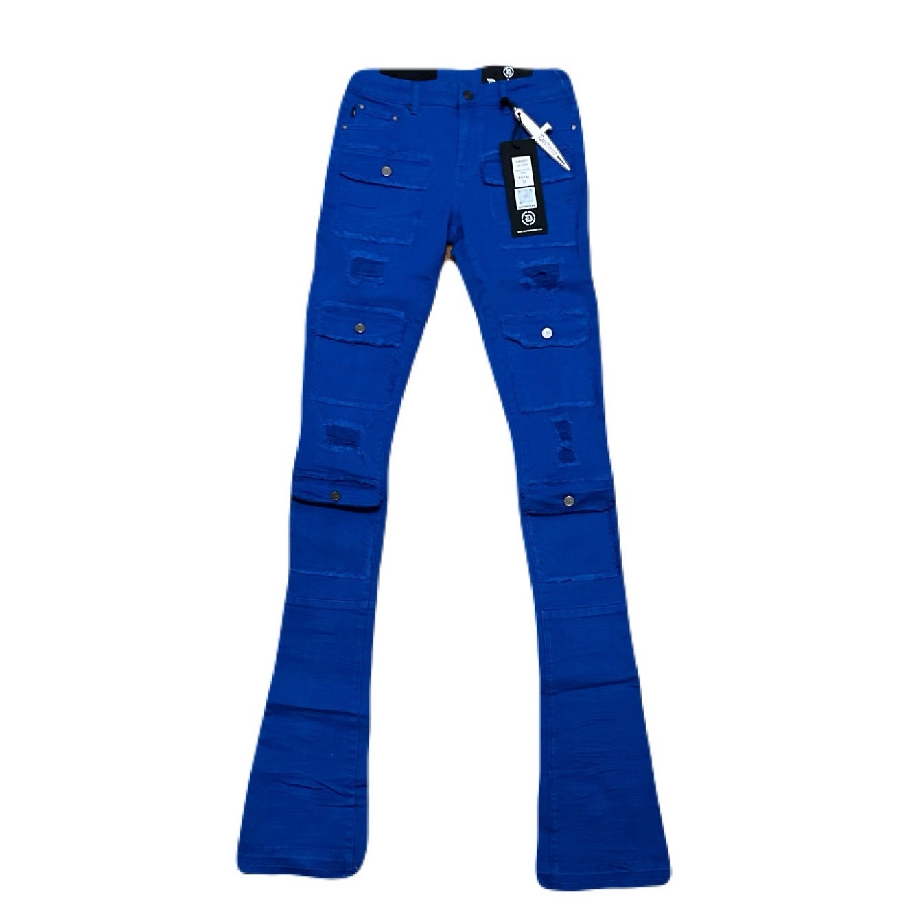 Doctrine Savant Royal Blue Superstack Men’s Jean’s Size 32