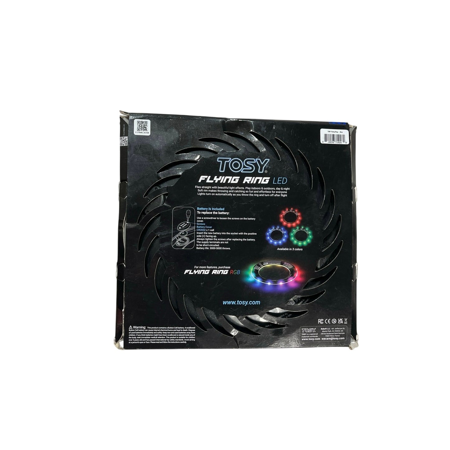 Tosy Flying Disc with RGB Lights - Rechargeable Fun Gift