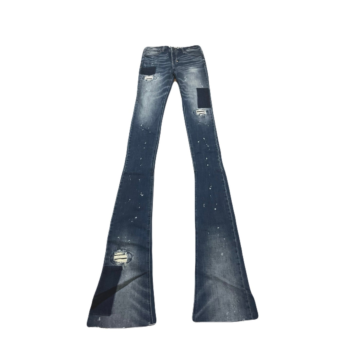 Shabaz Brothers Billy Jeans Dark Blue Superstack Men’s Size 32