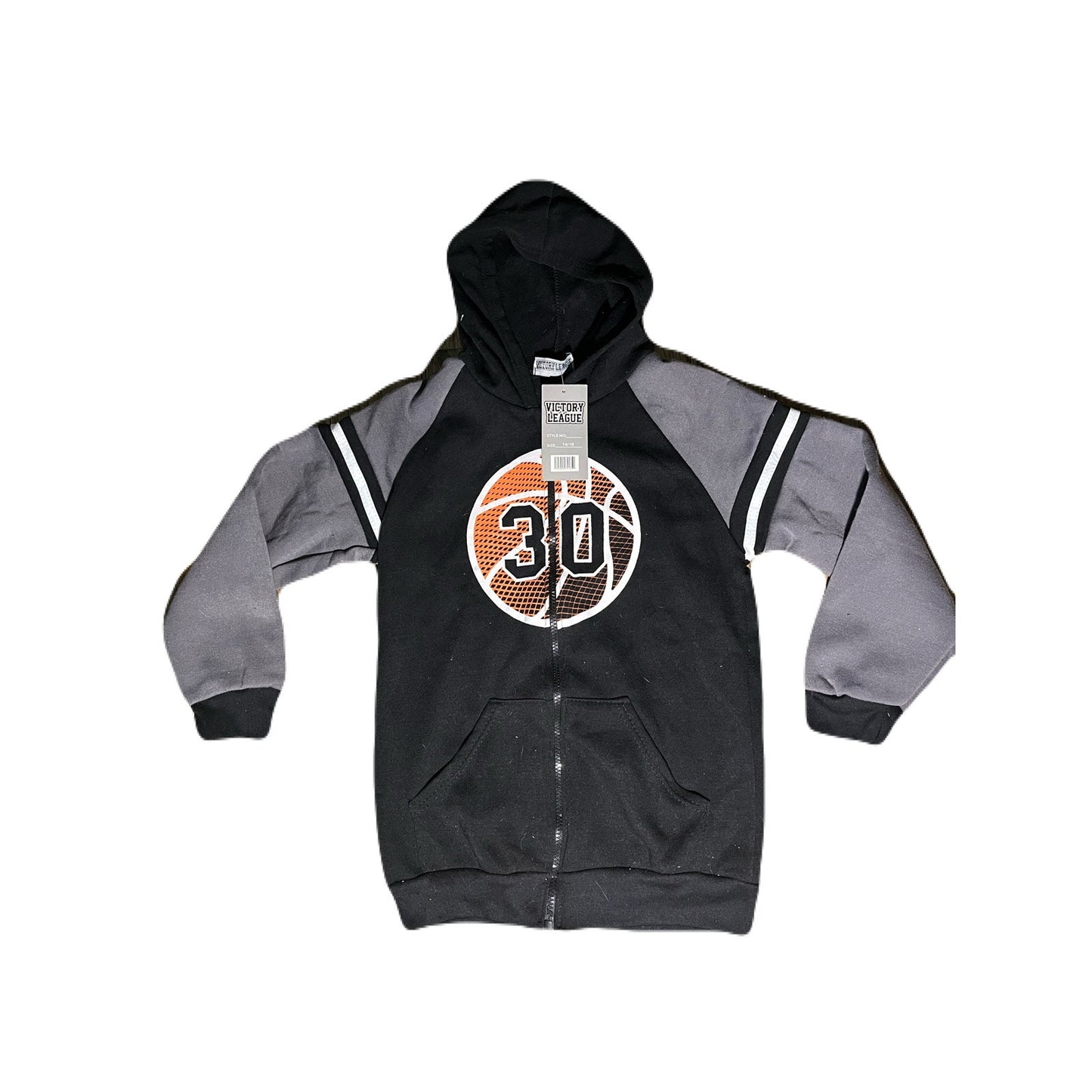 Victory League Kid’s Black Hoodie Size 14/16