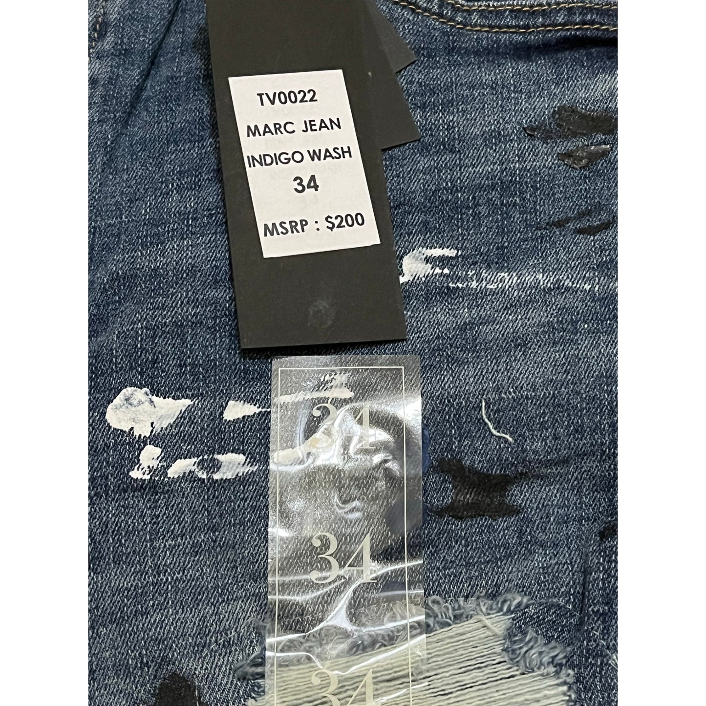 Si Tu Veux Marc Jean’s Indigo Wash Size 34 Men’s Superstack