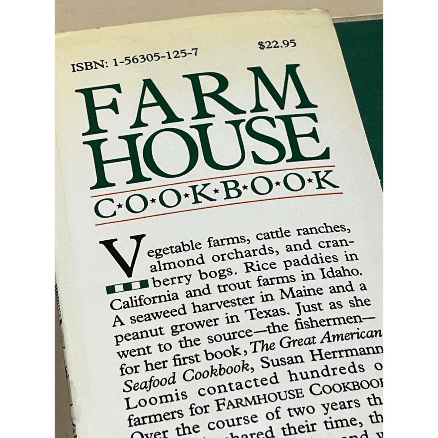 Farmhouse Cookbook Hardcover Susan Herrmann
