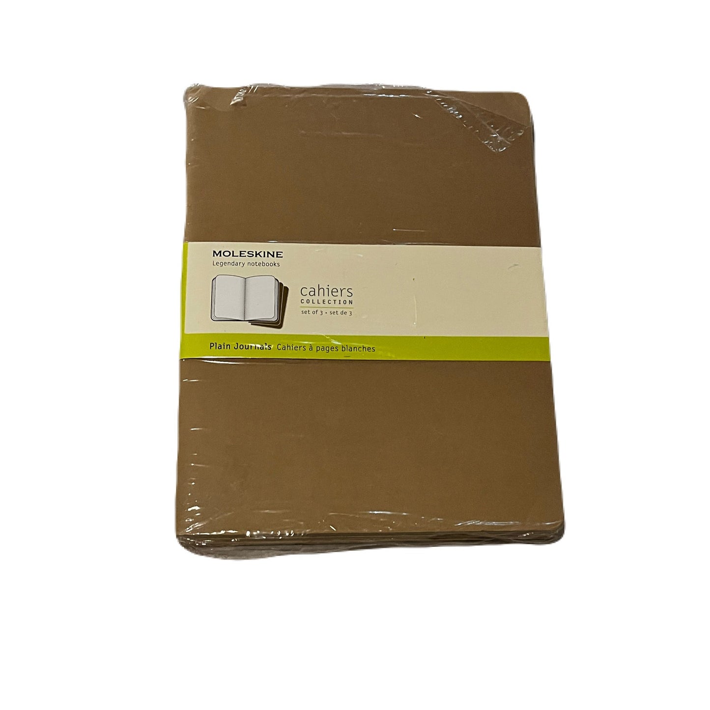 Cahier Journals Set of 3, Kraft Brown