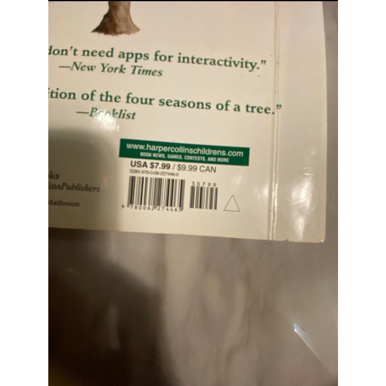 Tap the magic tree hard cover book