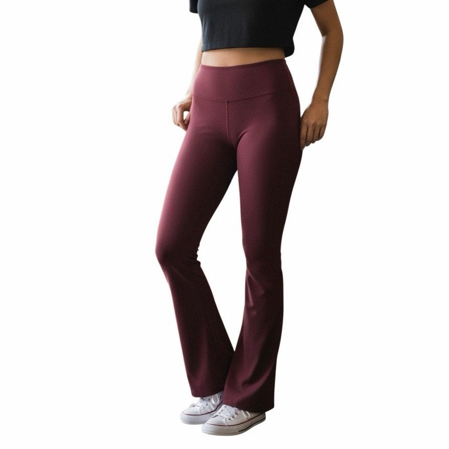 All In Motion Women’s burgundy Flare Legging Size Large