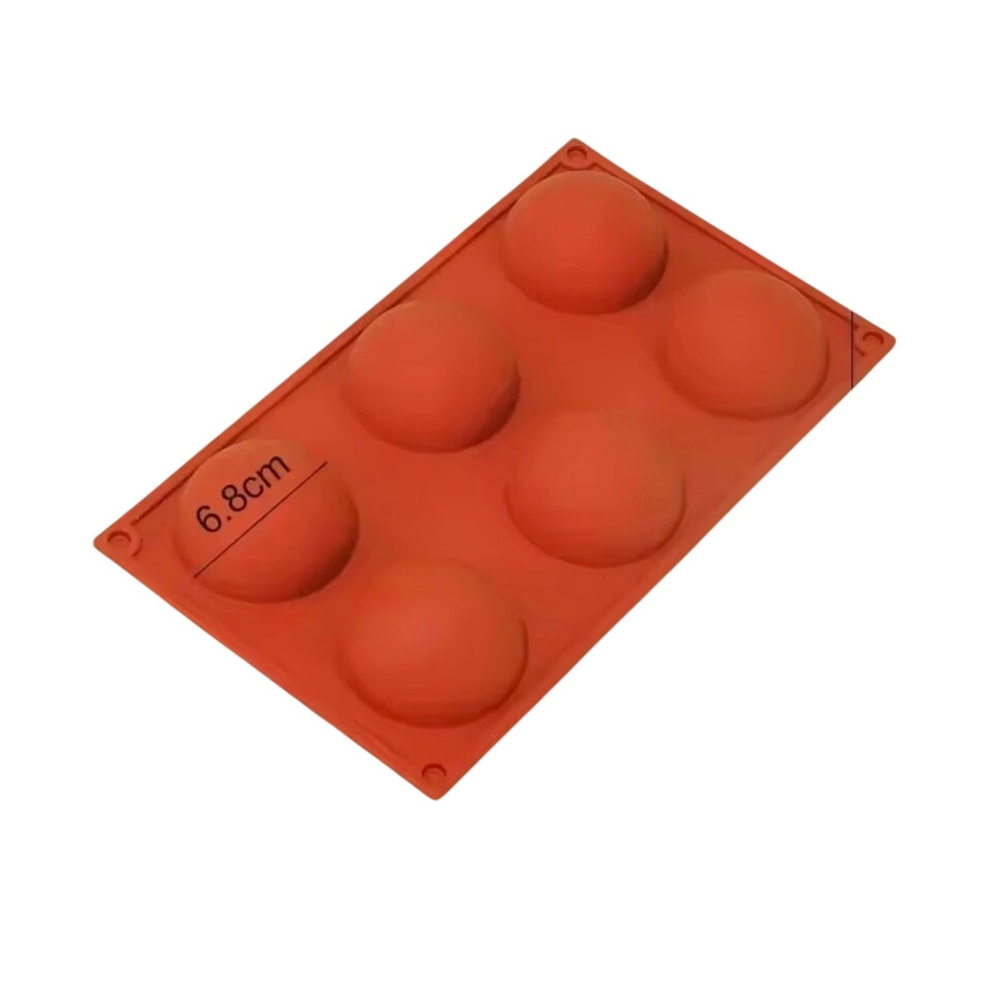 3 Piece Holes Half Ball Sphere Round Silicone Mold 3D Brownie Pudding Mousse