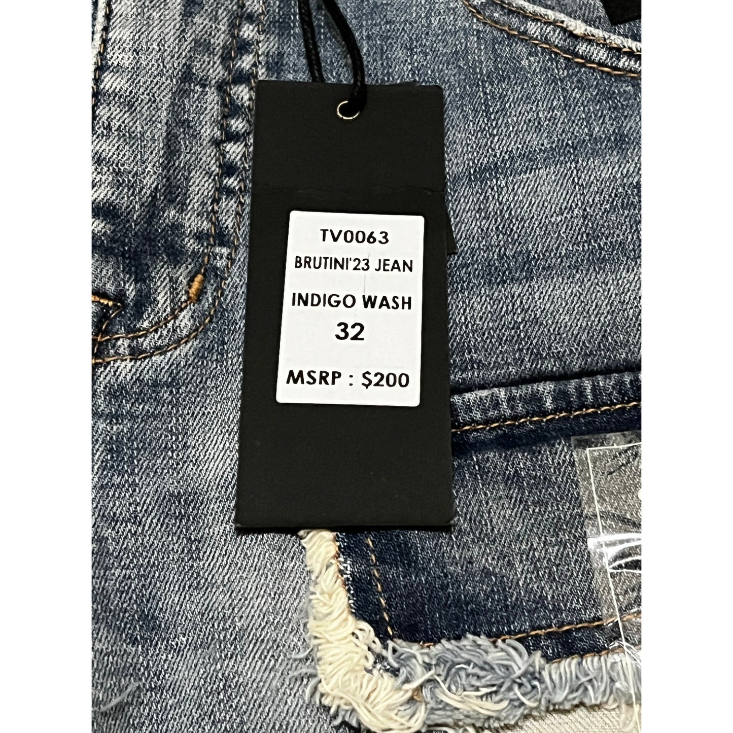 Si Tu Veux Brutini’23 Jeans Indigo Wash Mens Superstack Size 32