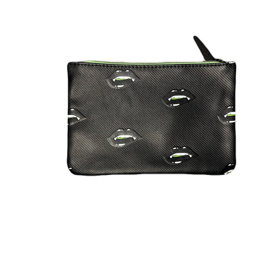 Ipsy Black & Green Make-up Bag