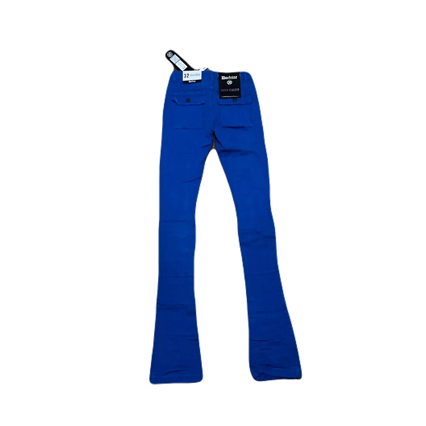 Doctrine Savant Royal Blue Superstack Men’s Jean’s Size 32